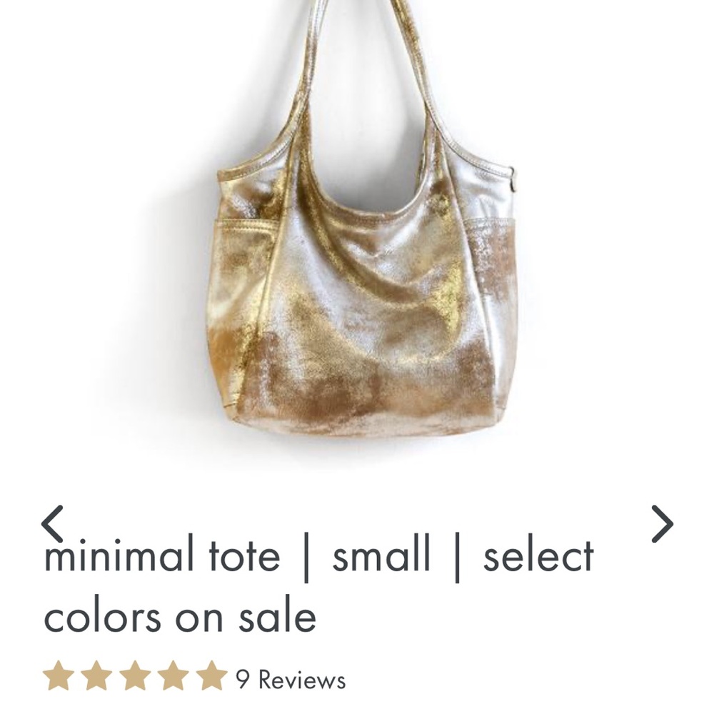 Elegant Gold and Silver Tote Bag